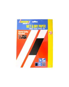 Sandpaper Sheets Wet & Dry Fine (5 Pack)