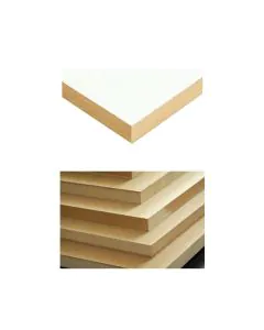 2440 x 1220 x 15mm White White Melamine MDF