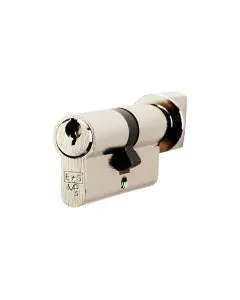 Eurospec Standard Turn Cylinder - 70 mm / Nickel Plated