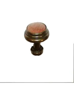 Cabinet Knob with Oak Insert 