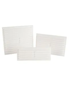 Louvre Wall Vent 229 mm x 76 mm - White