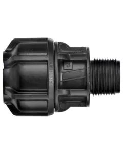 Philmac Tighten 3G Poly Metric Imperial Compression End Connector - 20 mm x 12.70 BSP