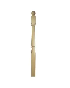 Burbidge Pine Newel Post Complete 90mm x 1341mm