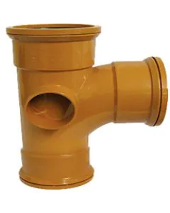 Sewer T 90 Degree Triple Socket 160x110mm