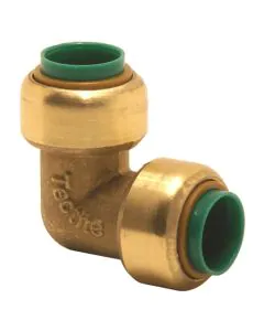 Tectite Push Fit Brass Elbow Coupler - 12.70 mm