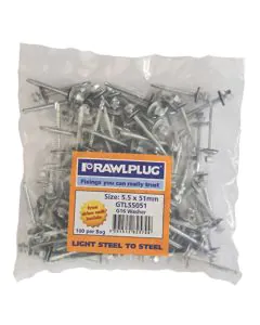 Rawlplug 16gauge Self Drilling Screw (Steel Sheets to Steel) 5.5mm x 38mm 100pcs