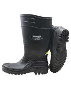 Steel Toe Wellington Boots - Size 8