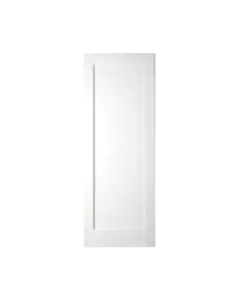 White Primed Shaker Door 1 Panel 80x32