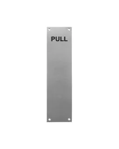 Finger Plate PULL 300x75mm Satin Aluminium