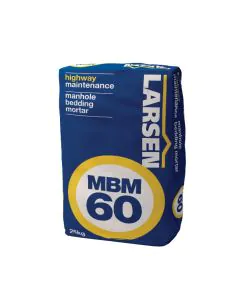 Larsen MBM60 Rapid Set Manhole Bedding Mortar Grey 25kg Bag