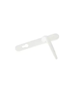 Yale Essentials Short Backplate Door Handle -  White
