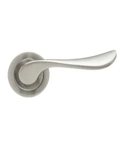 Fortessa Amalfi Lever on Rose Handle Box Set Satin/Polished Chrome