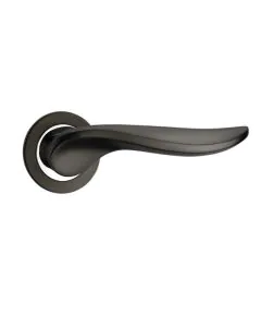 Fortessa Wave Lever on Rose Handle Box Set Satin Nickel
