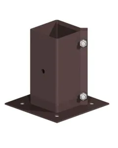 Post Anchor Bolt Down Swiftclamp 90x90mm E-Brown