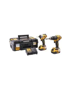 DeWalt 18V Combi & Impact Drill Twin Pack