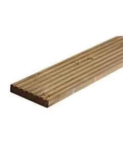Baltic Redwood Deck Board Treated Green 150x35mm x 4.8M  (Reversible)