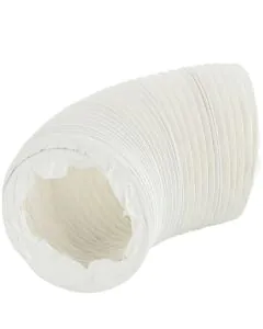 Flexi Vent Hose 125mm x 1m PVC White