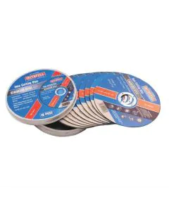 Faithfull 10 Piece 115mm INOX Cut Off Wheels