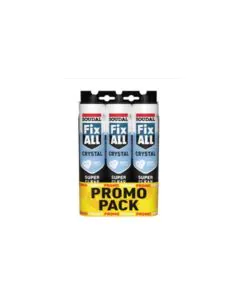 Soudal Fix All Crystal Clear 290ml - TRIPLE PACK