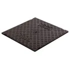 Wavin WAJ Square PVC Cover 310mmx310mm - Black