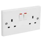 2 Gang Switched Socket
