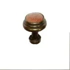 Cabinet Knob with Oak Insert 