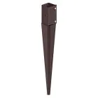 Post Anchor Spike 100 x 100 x 750mm Swiftclamp E-Brown