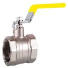 Gas Lever Ball Valve Female/Female 1/2inch - Yellow