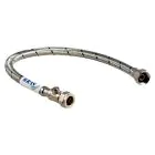 1/2 Flexible Hose Tap Connector 300mm c/w Isolating Valve