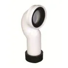 90° Fast Fix Pan Connector Bent - White