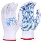 Nylon XL PVC Dot Glove - White