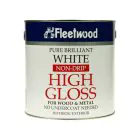 Fleetwood Traditional Non Drip Gloss Paint - 1 L / Pure Brilliant White