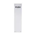 Finger Plate PUSH 300x75mm Satin Aluminium
