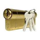 Citysafe Kitemarked Euro Cylinder - 100 mm  /  Brass
