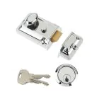 Yale Essentials Night Latch - 60 mm  /  Chrome
